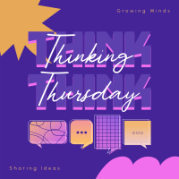 Modern Thinking Thursday Instagram Post Design