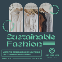 Minimalist Sustainable Fashion Instagram Post