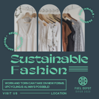 Minimalist Sustainable Fashion Instagram Post Image Preview