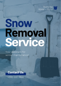 Snow Removal Assistant Poster