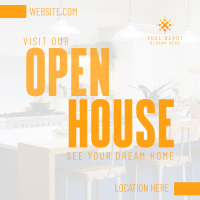 Minimalist Open House Instagram Post Image Preview