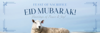 Eid Mubarak Sheep Twitter Header Image Preview