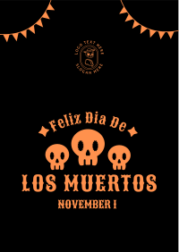 Dias De Los Muertos Greeting Flyer