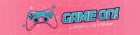 Cute Girl Gaming Twitch Banner Design