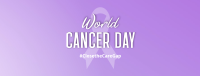 Cancer Day Ribbon Pin Facebook Cover Image Preview