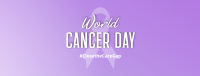 Cancer Day Ribbon Pin Facebook Cover