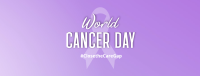 Cancer Day Ribbon Pin Facebook Cover Image Preview