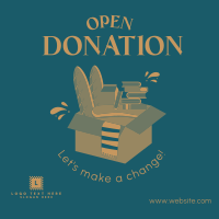 Open Donation Instagram Post