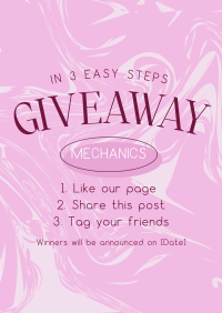 Easy Giveaway Mechanics Poster