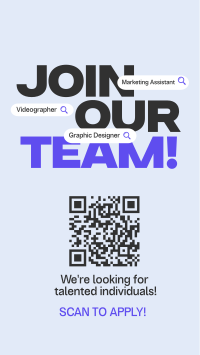 Join Our Team TikTok Video Design