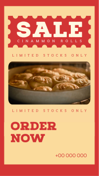 Cinnamon Rolls Sale Instagram Reel Image Preview