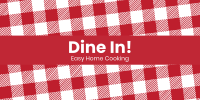 Dine In Twitter Post Design