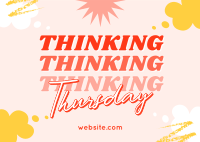 Quirky Thinking Thursday Postcard