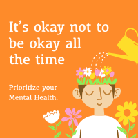 It's Okay not to be Okay Instagram Post Design