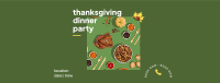 Thanksgiving Dinner Party Facebook Cover Image Preview