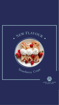 Strawberry crepe Facebook Story