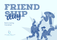 Building Friendship Postcard