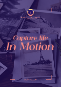 Capture Life in Motion Poster