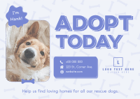 Adopt A Pup Postcard