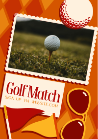 Midcentury Modern Golf Match Flyer