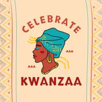 Kwanzaa African Woman Instagram Post