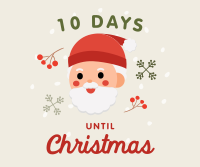 Cute Santa Countdown Facebook Post