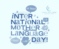 Doodle International Mother Language Day Facebook Post