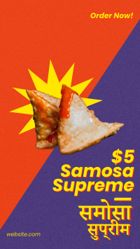 Samosa Supreme Facebook Story