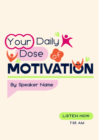 Daily Motivational Podcast Flyer