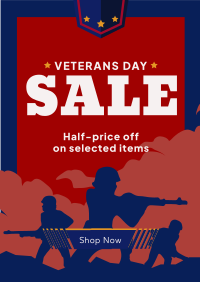 Remembering Veterans Sale Poster