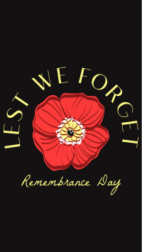 Remembrance Facebook Story example 1