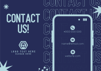 Contact Our Business Postcard