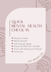 Mental Health Check Poster