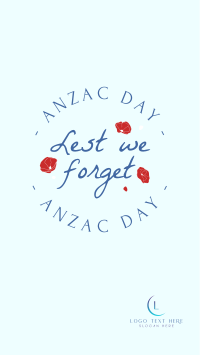 Anzac Day Emblem Instagram Story