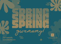 Spring Giveaway Postcard