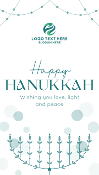 Festive Hanukkah Lights Instagram Reel Image Preview