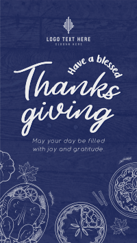 Blessed Thanksgiving Instagram Story Design