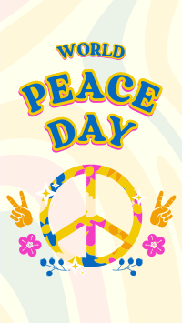 Hippie Peace Facebook Story