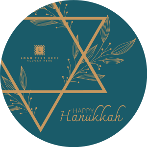 Floral Hanukkah Star Twitch Profile Picture Image Preview