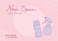 Hair Salon Opening Postcard