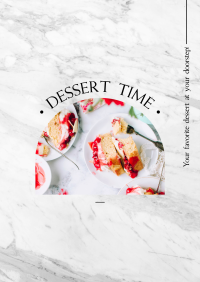 Dessert Time Delivery Poster