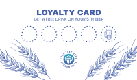 Craft Beer Loyalty Card Business Card Design
