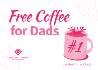 Father's Day Coffee Postcard