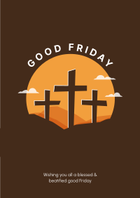 Good Friday Badge Poster