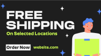 Cool Free Shipping Deals Facebook Event Cover Design