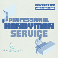 Isometric Handyman Services Instagram Post