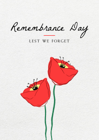 Simple Remembrance Day Flyer