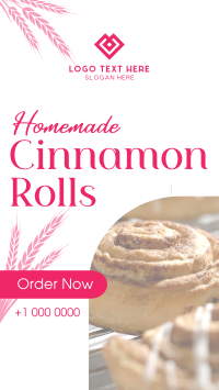 Homemade Cinnamon Rolls Facebook Story