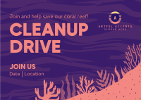 Clean Up Drive Postcard