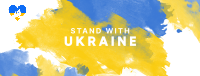 Stand with Ukraine Paint Facebook Cover